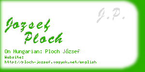 jozsef ploch business card